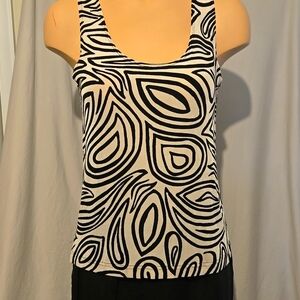 Chico's travelers  Cream , Black tank top.